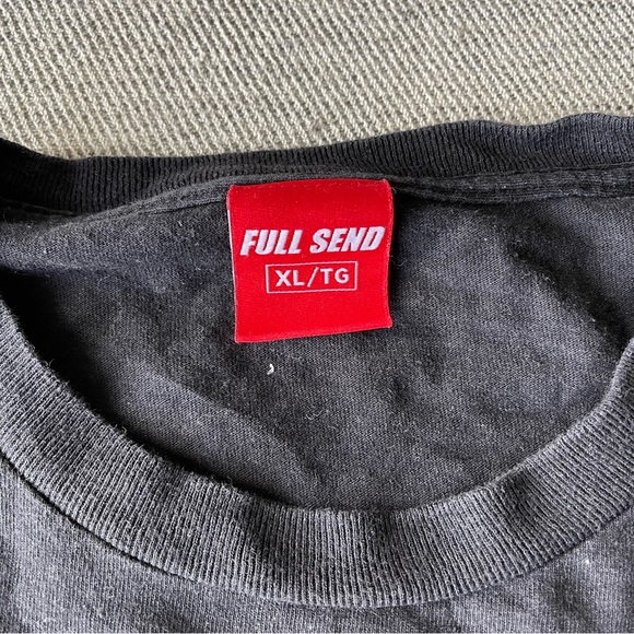 Full Send - Lip Tattoo Tee (Modified to Crop-Top) - Picture 3 of 5